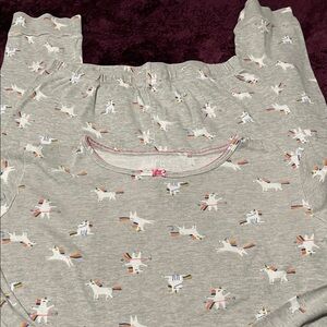 Gray Unicorn Kids Pajamas